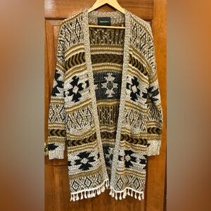 Cozy Geometric Knit Cardigan
